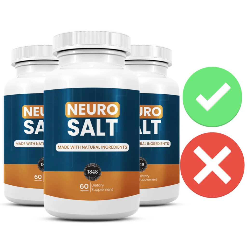 Checklist of pros and cons for NeuroSalt.