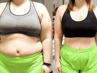 Before and after lifestyle photos of satisfied customers.