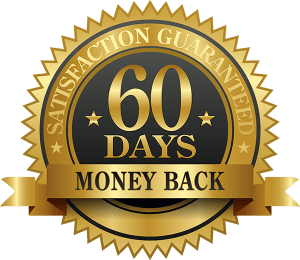 60-day satisfaction guarantee gold seal.