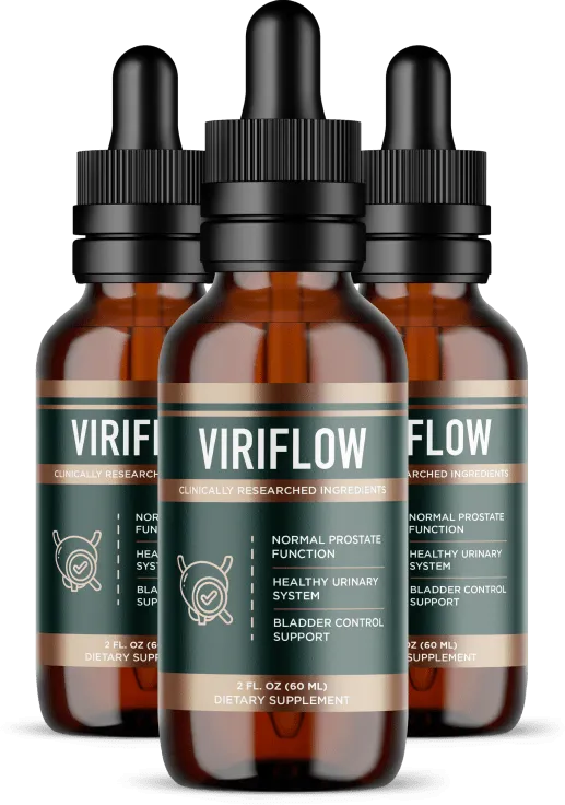 Bulk pricing selection showing six Viriflow supplement bottles arranged in a row with an active green Best Value savings stamp.